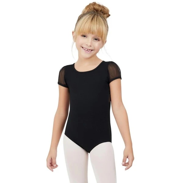 Capezio puff sleeve keyhole back leotards, dětský dres