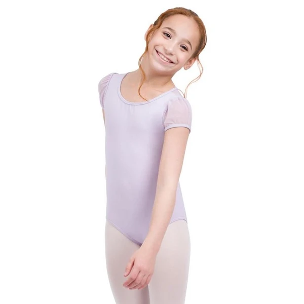 Capezio puff sleeve keyhole back leotards, dětský dres