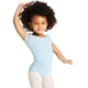 Capezio puff sleeve keyhole back leotards, dětský dres - Modrá světle Capezio