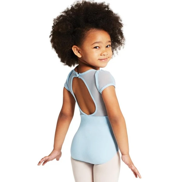 Capezio puff sleeve keyhole back leotards, dětský dres