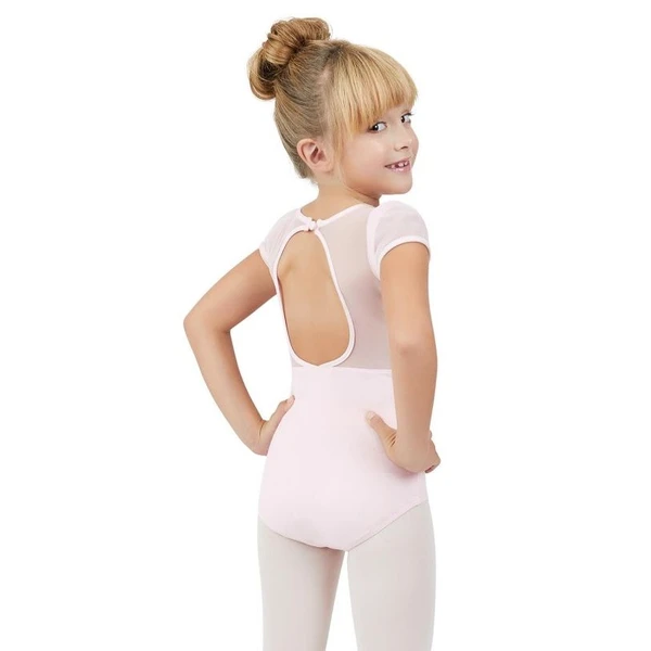 Capezio puff sleeve keyhole back leotards, dětský dres