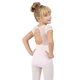 Capezio puff sleeve keyhole back leotards, dětský dres - Růžová Capezio