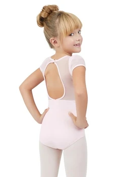 Capezio puff sleeve keyhole back leotards, dětský dres