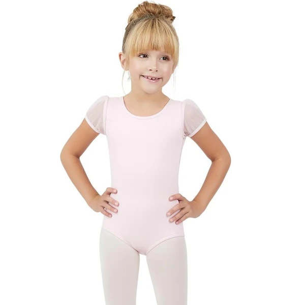 Capezio puff sleeve keyhole back leotards, dětský dres