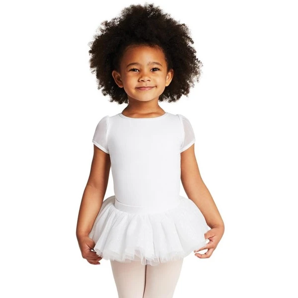 Capezio puff sleeve keyhole back leotards, dětský dres