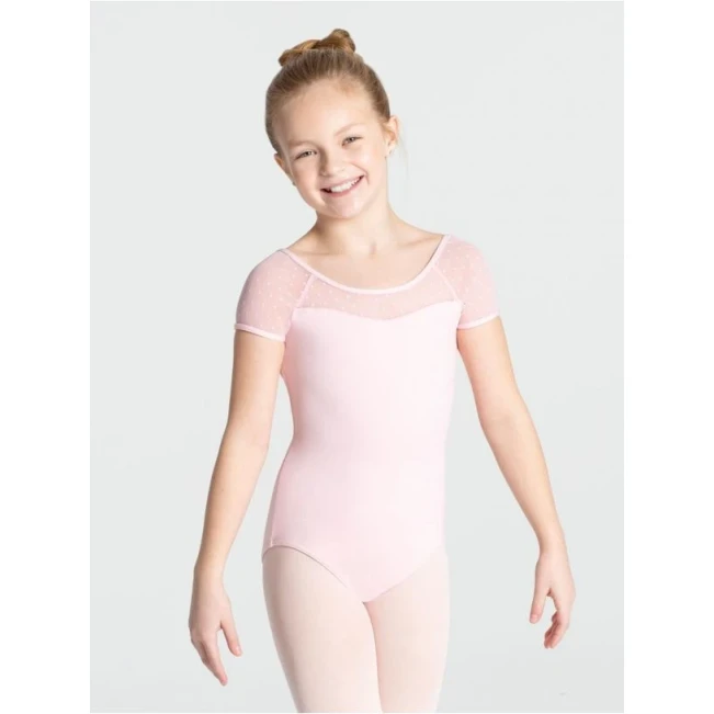 Capezio swiss dot keyhole back, dětský dres Capezio swiss dot keyhole back, dětský dres