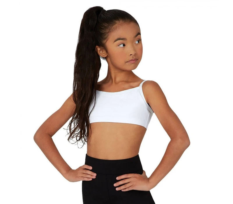 Capezio Camisole Bra Top, sportovní podprsenka - Bílá