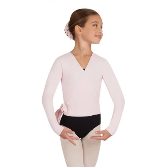 Capezio Tactel wrap top, dětský top na zahřátí Capezio Tactel wrap top, dětský top na zahřátí
