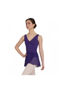 Capezio Tactel V Neck Leotard, dres na hrubé ramínka