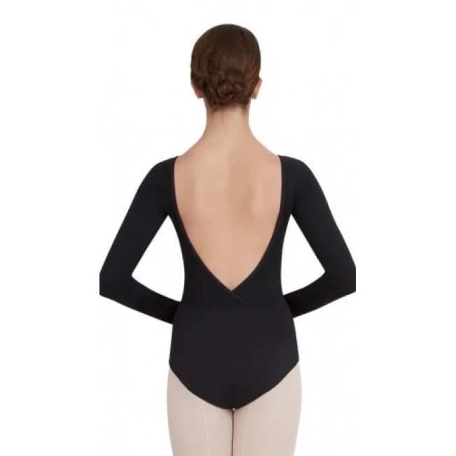 Capezio V neck long sleeve, baletní dres