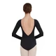 Capezio V neck long sleeve, baletní dres