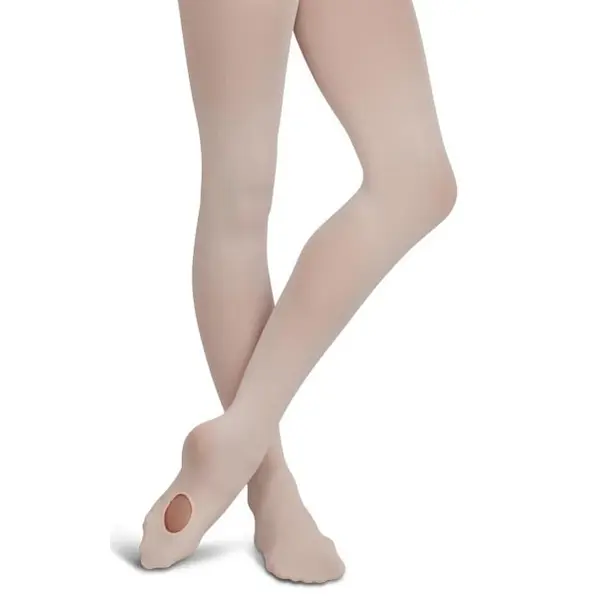 Capezio ultra soft transition tights, konvertibilní punčocháče pro děti