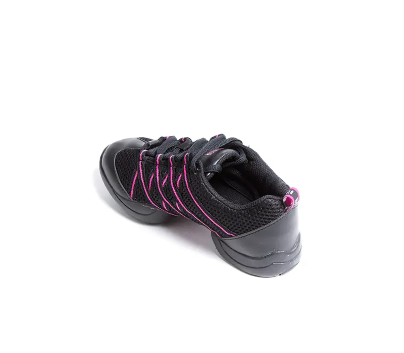 Bloch Criss Cross, dětské sneakery - Černo/růžová