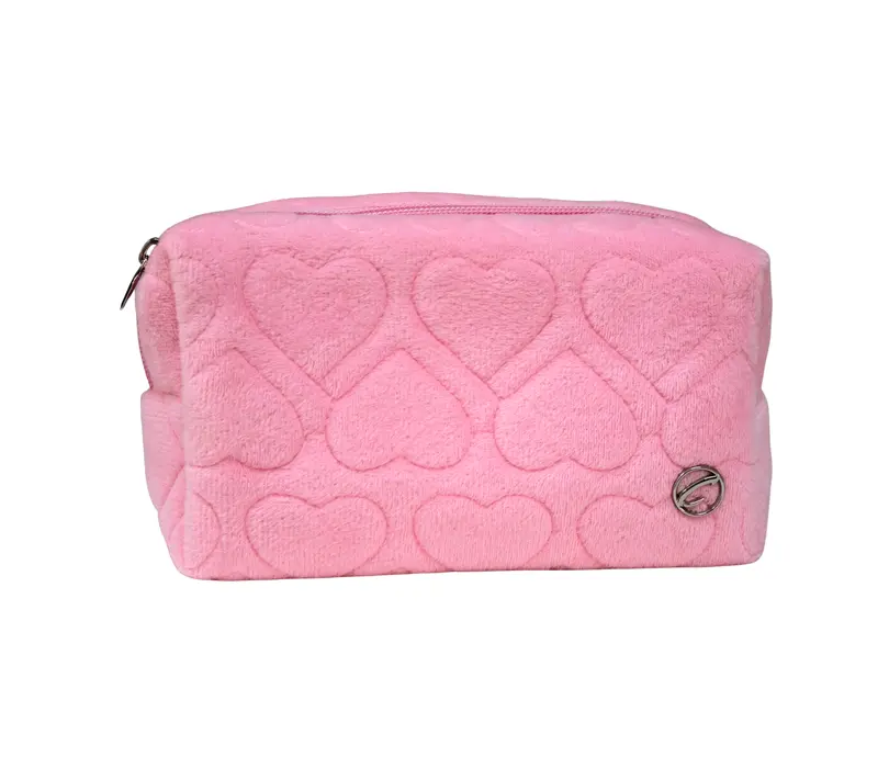 Capezio, srdíčková kosmetická taška - Růžová - pink