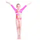 Capezio Gymnastics Arch Back, gymnastický dres - Capezio Laser světle růžová