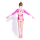 Capezio Gymnastics Arch Back, gymnastický dres - Capezio Laser světle růžová