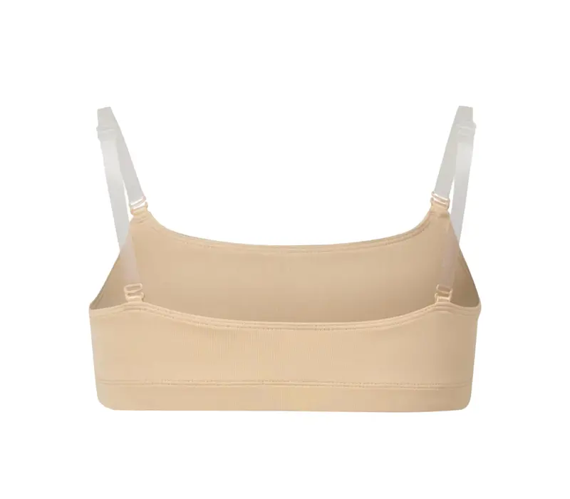 Bloch Leia, dívčí podprsenka - Tělová - sand