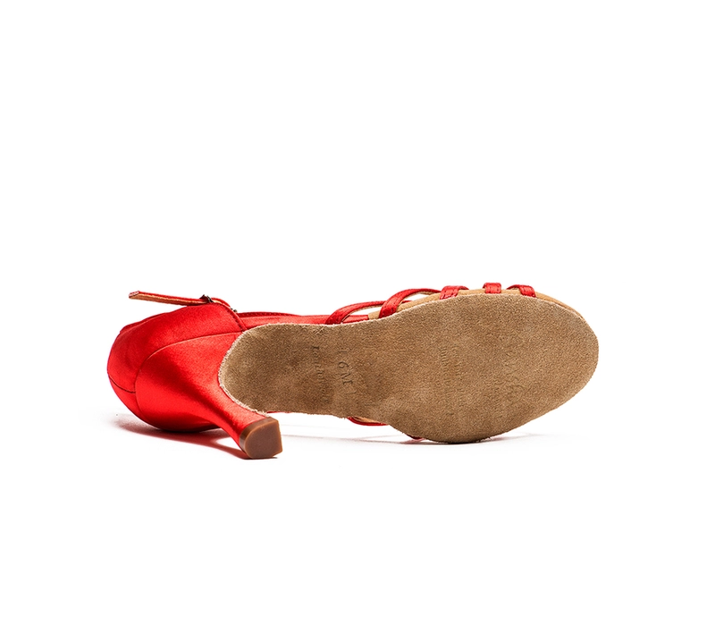 Sansha Dolores, boty na latinskoamerický tanec - Červená red Sansha