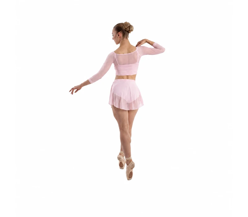 So Danca Anala, dámský síťovaný top - Růžová - light pink
