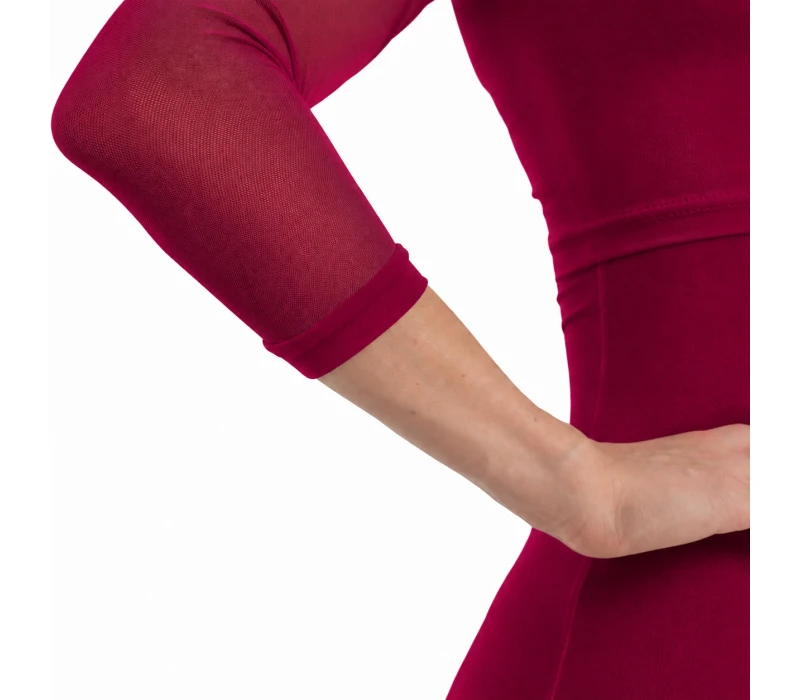 So Danca Anala, dámský síťovaný top - Bordová - burgundy