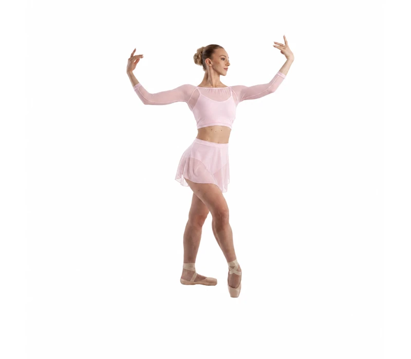 So Danca Anala, dámský síťovaný top - Růžová - light pink