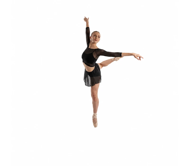 So Danca Anala, dámský síťovaný top - Černá