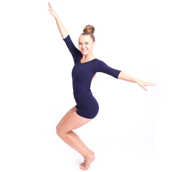 Capezio boatneck 3/4 sleeve Leotard, baletní dres