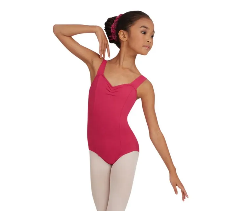 Capezio Leotard, dětský dres na široká ramínka  - Morušová světle Capezio