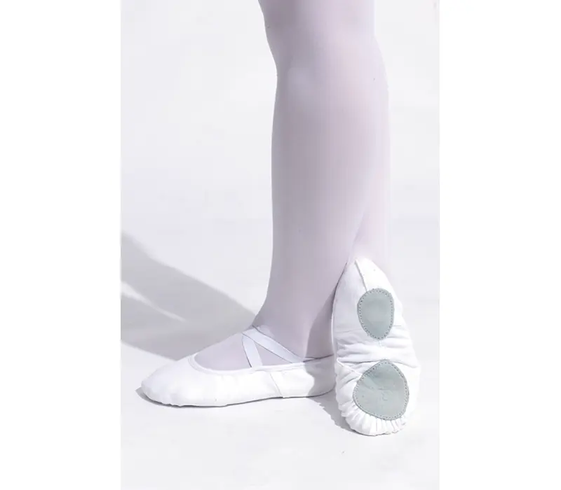Dansez Vous Vanie L, elastické baletní cvičky pro muže - Bílá
